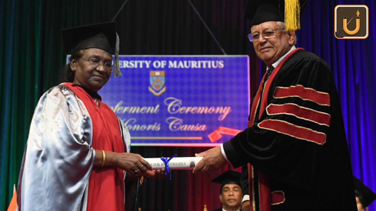 Usthadian Academy / Smt. Droupadi Murmu Conferred Honorary Doctorate By University Of Mauritius